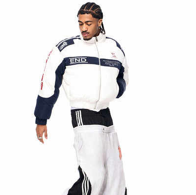 Chaqueta Acolchada Impresa para Hombre con Diseño Moderno - Image 5