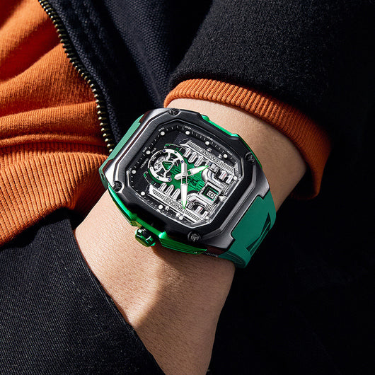 Reloj para Hombre con Fondo Transparente y Diseño Tridimensional - Image 5