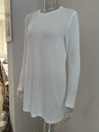 Camiseta Larga de Otoño e Invierno con Aberturas Laterales - Image 16