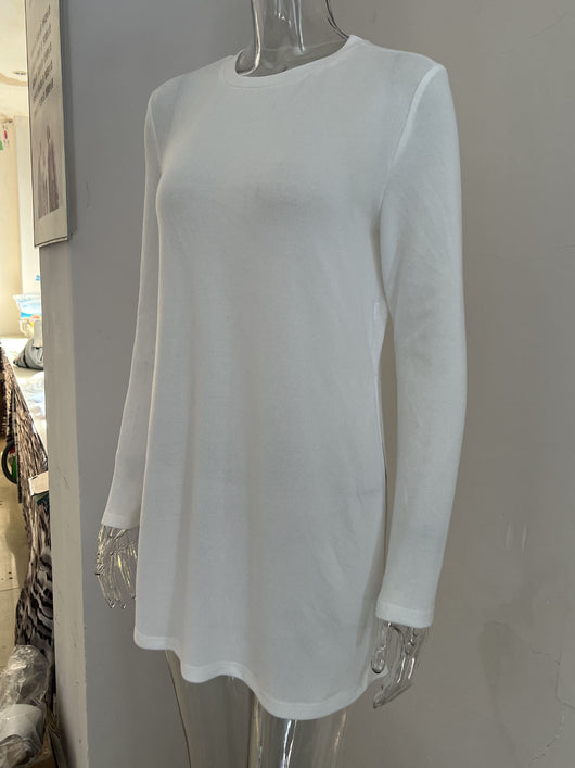 Camiseta Larga de Otoño e Invierno con Aberturas Laterales - Image 16