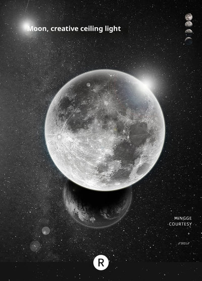 Lámpara de Techo Moderna Moon - Diseño Creativo para Dormitorio - Image 24