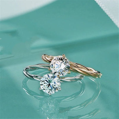 Anillo de Moissanita con Diseño de Vid Elegante para Mujer - Image 4