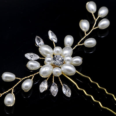 Pasador de Novia Coreano Hecho a Mano con Perlas y Cristales - Accesorio Nupcial Premium - Image 9