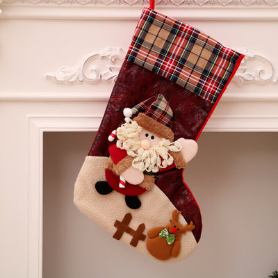 Set de Calcetines Navideños con Adornos Santa y Árbol - Bolsa de Regalo - Image 21