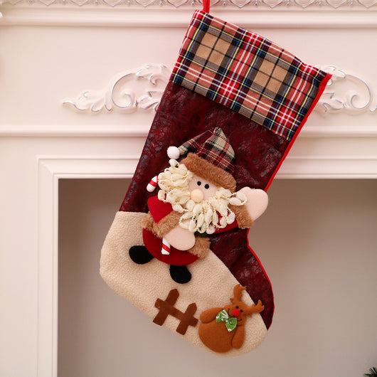 Set de Calcetines Navideños con Adornos Santa y Árbol - Bolsa de Regalo - Image 21