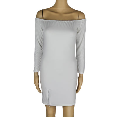 Vestido Básico de Manga Larga Blanco y Negro - Talla de EE. UU. - Image 14