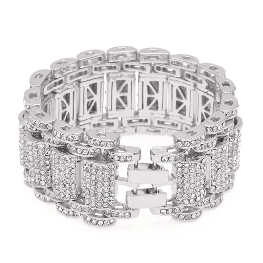Pulsera de Eslabones con Diamantes Hip-hop Urbano para Hombre - Image 4