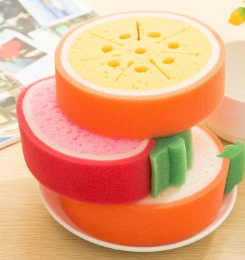 Esponja Abrasiva Gruesa con Diseño de Frutas - Image 4