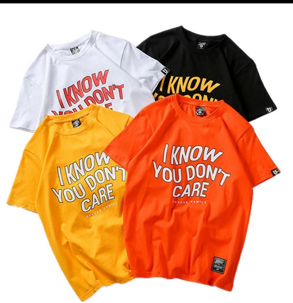 Playera Harajuku Estilo Hip-Hop Oversize de Manga Corta