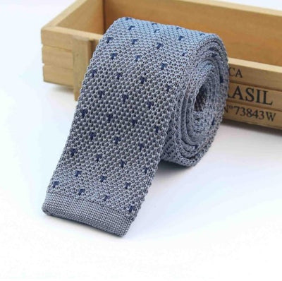 Corbata Tejida Delgada a Rayas para Hombre - Diseño Moderno y Sofisticado - Image 24