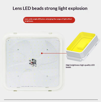 Lámpara Solar Cuadrada de Techo Exterior Resistente al Agua - Image 14