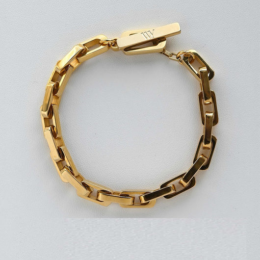 Pulseras y Collares de Acero 316L con Diseño Cuadrado para Hombre y Mujer - Image 2