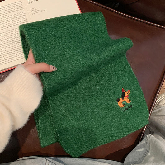 Bufanda Térmica Infantil con Bordado de Cachorro - Diseño Adorable para Otoño e Invierno - Image 12