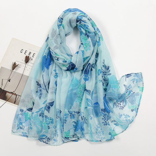 Pañuelo de Voile Estampado - Elegancia y Versatilidad - Image 8