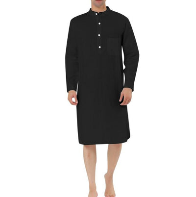 Bata Camisera Clásica con Bolsillos para Hombre - Image 6