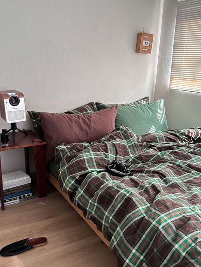 Juego de Cama Navideño Nordic 4 Piezas Algodón Teñido Lavado - Image 15