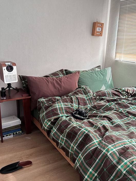 Juego de Cama Navideño Nordic 4 Piezas Algodón Teñido Lavado - Image 15