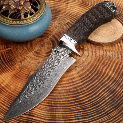Cuchillo de Frutas Damascus God Of War - Hoja Afilada Profesional - Image 10