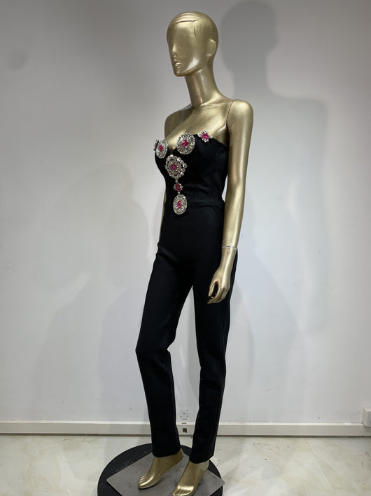 Enterizo Tubo Brillante con Strass para Fiesta - Image 12