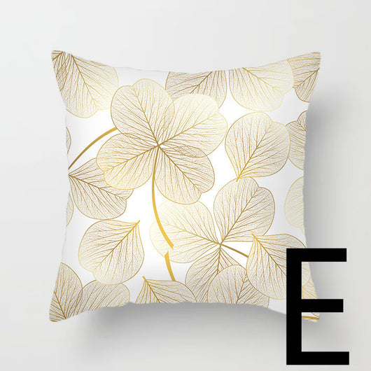 Almohada de Respaldo Flanela Dorada con Flores y Lentejuelas - Image 5