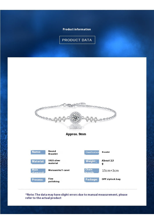 Pulsera de Moissanita Estrellada Minimalista para Mujer - Image 12