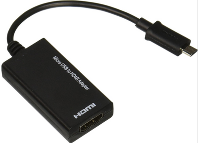 Adaptador DisplayPort a HDMI Micro USB - Convertidor Portátil 12cm