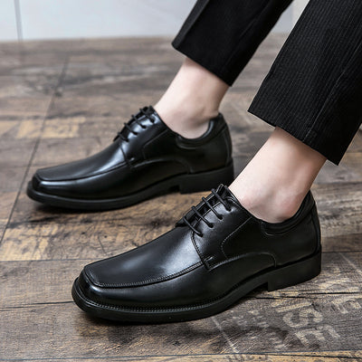 Zapatos de Cuero Hombre Punta Cuadrada - Elegancia Casual Profesional - Image 3