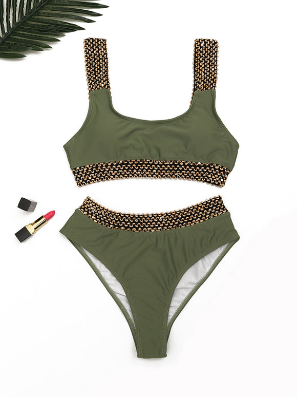 Bikini de Baño Personalidad Dividida para Mujer