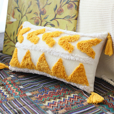 Almohada Lumbar Minimalista con Funda de Patrón Moderno - Image 13