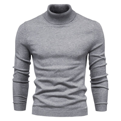 Suéter Cuello Alto Slim Fit Básico para Hombre - Abrigo Casual Invierno - Image 13