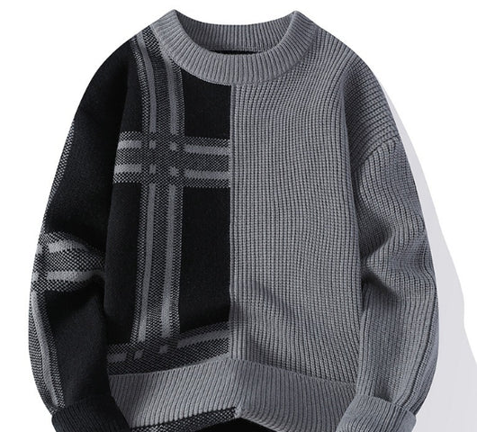 Suéter Casual de Cuello Redondo Tejido para Hombre - Image 14