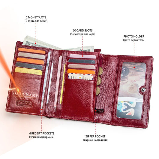 Billetera de Lujo Pochette Mujer Cuero Genuino Patrón Serpiente Cartera Larga - Image 5