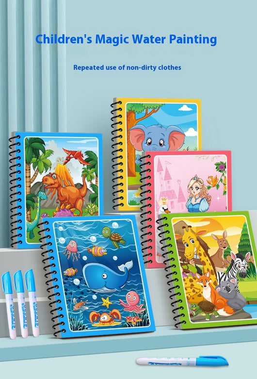 Libro Mágico de Pintura con Agua para Niños - Álbum de Colorear Reutilizable - Image 17