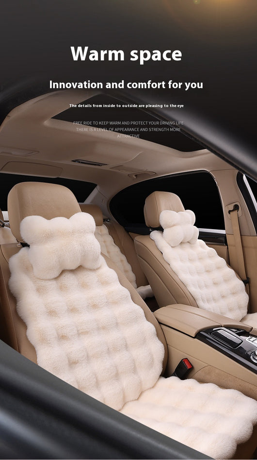 Cojín de Asiento de Auto Invierno Velvet Bubble - Calidez y Confort Universal - Image 14