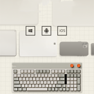 Teclado Mecánico Inalámbrico Retro con Bluetooth - Image 2