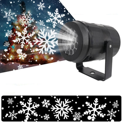 Proyector de Luces Navideñas LED con Copos de Nieve Rotatorios para Exteriores - Image 8