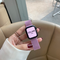 Watch With Magnetic Milan Stainless Steel Iwatch123456se Generation Men's And Women's Tide Lavender Morado 38mm