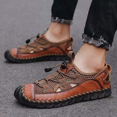 Sandalias Tejidas a Mano con Protección de Dedo - Cómodas y Seguras - Image 17