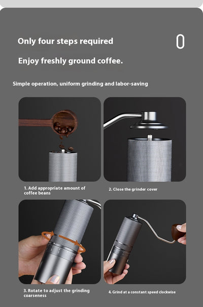 Molinillo de Café Manual Portátil con Ajuste Externo y Núcleo de Acero - Image 14