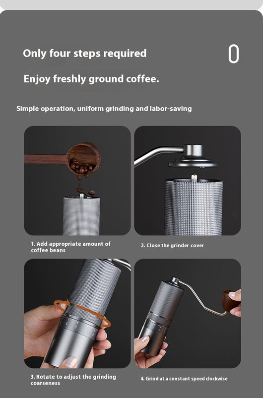 Molinillo de Café Manual Portátil con Ajuste Externo y Núcleo de Acero - Image 14