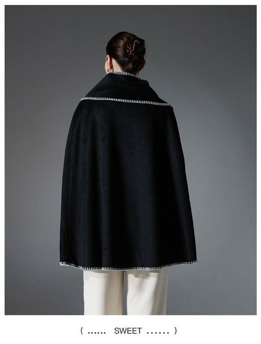 Capa Reversible de Lana Doble Faz con Bufanda Integrada - Image 13