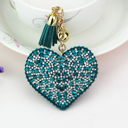 Llavero de Corazón Diamante en Tonos Melocotón - Image 12