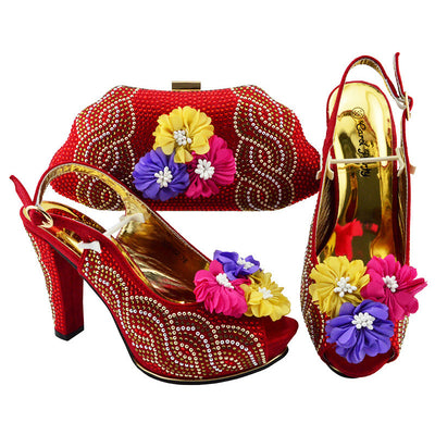 Tacones Punta Abierta con Bolso a Juego - Image 3