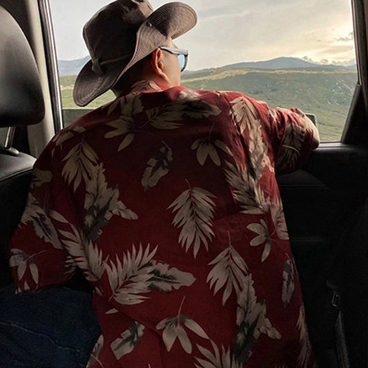 Camisa de Playa Hawaii Ice Silk con Estampado Tropical - Image 4