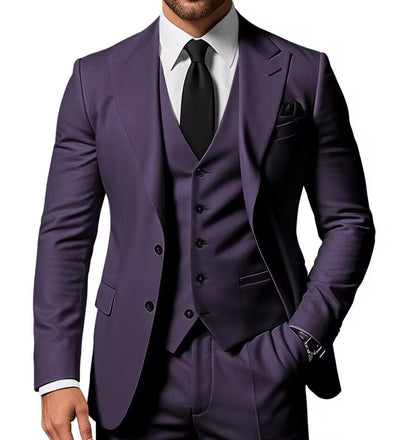 Traje de Negocios Tres Piezas para Hombre - Image 22