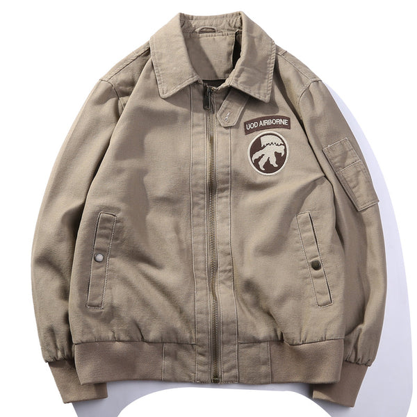 Chaqueta Bomber Retro WWII Estilo Vintage Americano