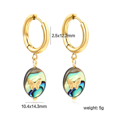Aretes de Concha Nácar Lujo Creativo - Elegancia y Temperamento - Image 8