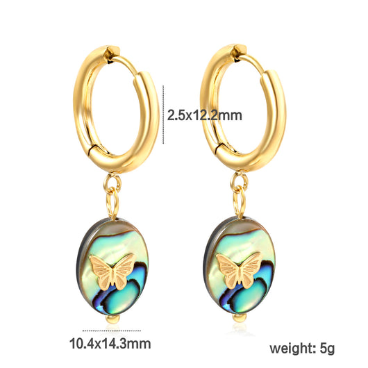 Aretes de Concha Nácar Lujo Creativo - Elegancia y Temperamento - Image 8