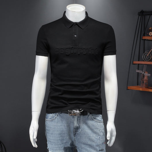 Polo Slim Fit con Monograma para Hombre - Diseño Moderno y Versátil - Image 6