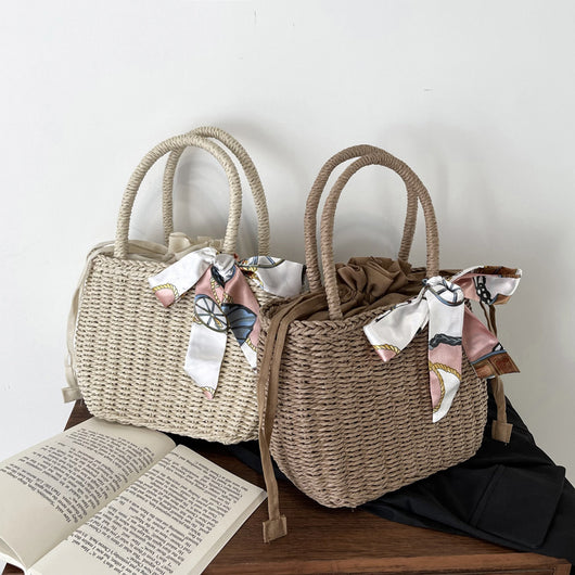 Bolso Cuadrado Tejido Portátil para Mujer - Diseño Minimalista - Image 6